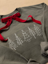 Load image into Gallery viewer, Christmas Tree Embroidered Crewneck in Olive
