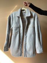 Load image into Gallery viewer, Light Grey Fleece Shacket
