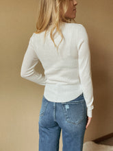 Load image into Gallery viewer, Ribbed Long Sleeve Basic Top - White or Coffee
