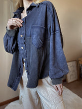 Load image into Gallery viewer, Judie Indigo Button Down Shacket
