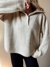 Load image into Gallery viewer, Dana Oat Henley Sweater
