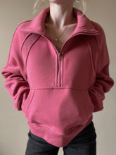 Load image into Gallery viewer, Dove Berry Half Zip Pullover
