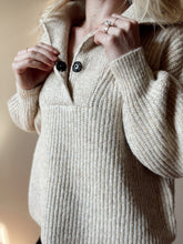 Load image into Gallery viewer, Dana Oat Henley Sweater
