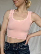 Load image into Gallery viewer, Deep Scoop Neck Crop Top - 3 colors
