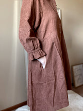 Load image into Gallery viewer, Brown Corduroy Button Down Dress
